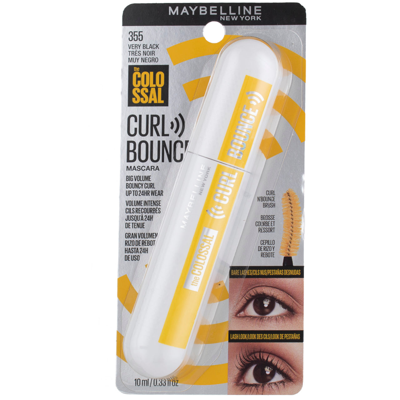 Bouncing Maybelline 355, Vitabox Curl – 0.33 Black Mascara, Colossal Very fl The
