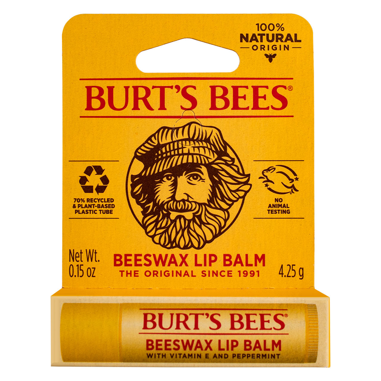 Burt's Bees 100% Natural Moisturizing Lip Balm with Beeswax