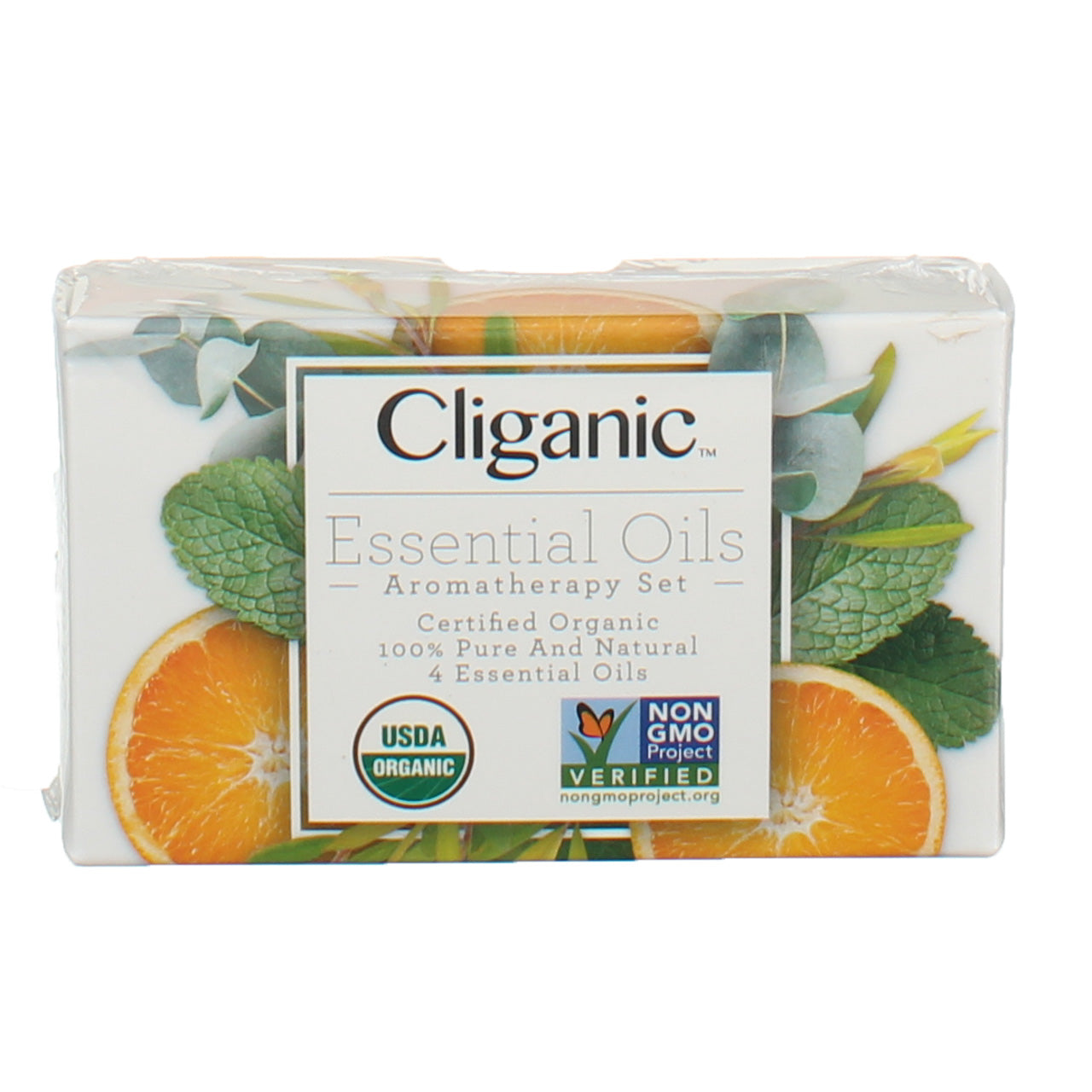 Cliganic Organic Aromatherapy Set (Top 8) with Diffuser