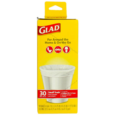  Glad FLEXN SEAL Food Storage Plastic Bags - Gallon - 35 count  (Pack of 4) : Health & Household