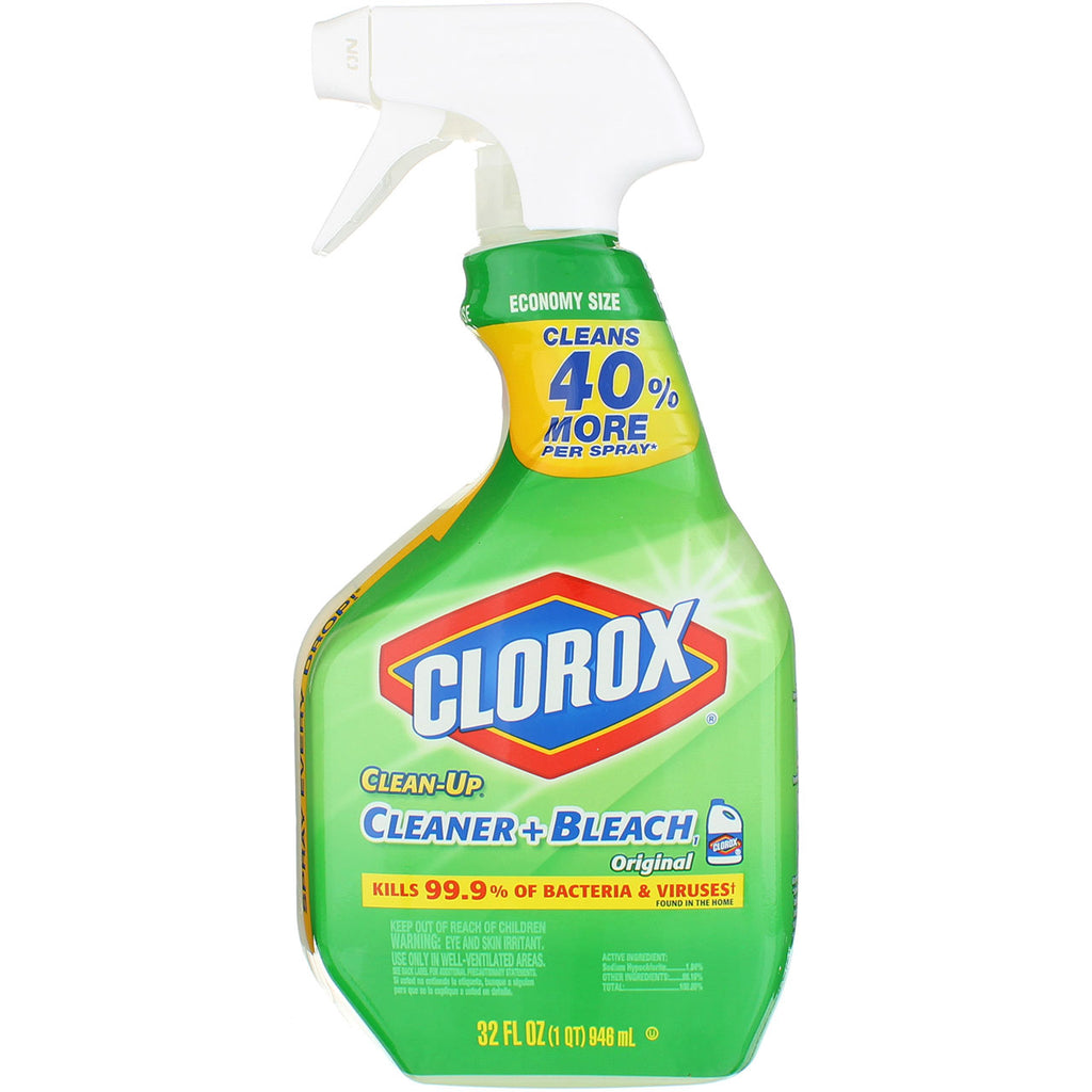 Clorox® Clean-Up® All Purpose Cleaner With Bleach, Spray Bottle, Rain  Clean, 32 Fluid Ounces, Cleaning Wipes