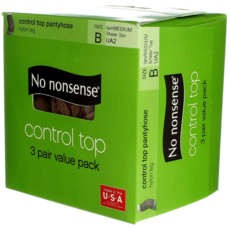 No Nonsense - No Nonsense Pantyhose, B, Nude, Control Top