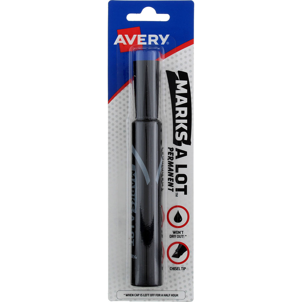 Avery Marks-A-Lot Large Chisel Tip Permanent Marker - Purple - 12 Pack