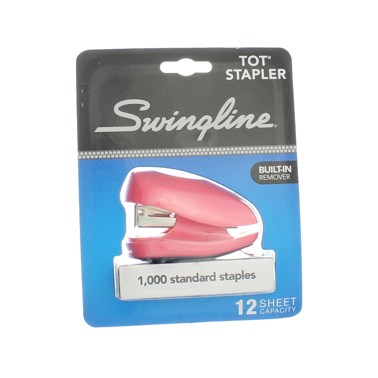 Swingline Tot Stapler, Built-in Staple Remover, 12 Sheets, Purple 