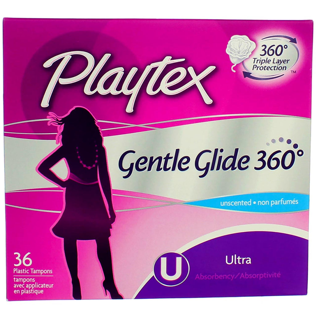 Tampax Pearl Plastic Tampons, Regular, Unscented, 18 Ct – Vitabox